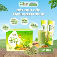 Bột ngũ cốc Tamigreen 300g 15 gói bổ sung thêm chất xơ, hỗ trợ hệ tiêu hóa khỏe mạnh Tâm Minh Foods