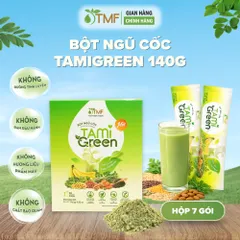Bột ngũ cốc Tamigreen 140g 7 gói bổ sung thêm chất xơ, hỗ trợ hệ tiêu hóa khỏe mạnh Tâm Minh Foods