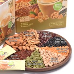 Bột ngũ cốc nảy mầm Tami 25 gói ít ngọt dinh dưỡng giảm cân TÂM MINH FOODS 793845