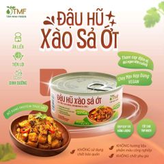 Đậu hũ xào sả ớt thơm cay đậm vị, dai ngon khó cưỡng hộp 100gram Tâm Minh Foods