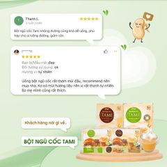 Bột ngũ cốc nảy mầm Tami 25 gói ít ngọt dinh dưỡng giảm cân TÂM MINH FOODS 793845