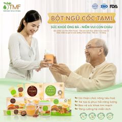Bột ngũ cốc nảy mầm Tami không đường 25 gói TÂM MINH FOODS giảm cân dinh dưỡng tiện lợi healthy 793848
