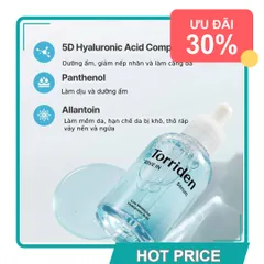 (Hàng Chất) Serum Cấp Nước Torriden Dive-In 50ml Dưỡng Ẩm Sâu, Phục Hồi Da, Giúp Làn Da Căng Bóng Mịn Màn, Phù Hợp Mọi Dạng Da Cao Cấp