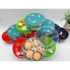 [Mẫu mới 2025] Bánh quy bơ giòn tan, cookies dịp Noel - Giáng Sinh Christmas Biscuit Tin 114g quà tặng