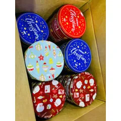 [Mẫu mới 2025] Bánh quy bơ giòn tan, cookies dịp Noel - Giáng Sinh Christmas Biscuit Tin 114g quà tặng