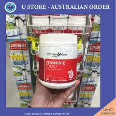 Bổ sung Vitamin E Healthy Care 500IU Hộp 200v