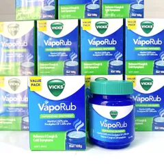[Costco Úc] Dầu Bôi Ấm Ngực Vicks Giảm Ho Vaporub vaporizing ointment 100g