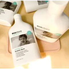 (An toàn cho bé sơ sinh) tắm gội 2 trong 1 Ecostore tạo bọt, dịu nhẹ, dưỡng ẩm foaming body