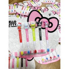 Set 5 cây bàn chải đánh răng cho bé từ 3 tuổi Hello Kitty and friends