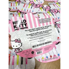 Set 5 cây bàn chải đánh răng cho bé từ 3 tuổi Hello Kitty and friends