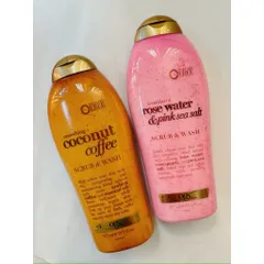 Sữa Tắm Tẩy Tế Bào Chết OGX dành cho da nhạy cảm, giúp da mịn màng, trắng sáng