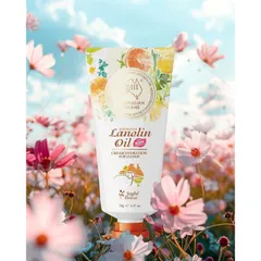 Kem Dưỡng Ẩm Da Tay GM Lanolin Oil Hand Cream 70g, giúp da mịn màng, mềm mại, săn chắc