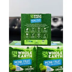 Đường Ăn Kiêng Hữu Cơ Chiết Xuất Từ Quả La Hán Kết Hợp Erythritol - Whole Earth Monk Fruit