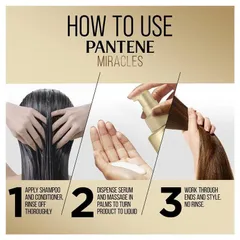 Serum dưỡng ẩm tóc dạng sữa nước Pantene Miracles Hyaluron Hydration Lock Milk to Water 140ml