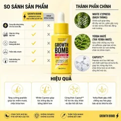 Serum tăng cường mọc tóc và giảm rụng tóc_Growth Bomb Booster Serum strengthg Volume 30ml
