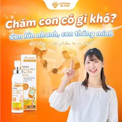Bổ sung D3 K2 DHA cho bé từ sơ sinh, dạng xịt tiện lợi, tăng khả năng hấp thu