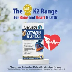 Viên uống CARUSO’S bổ sung Magnesium và Vitamin K2 +D3