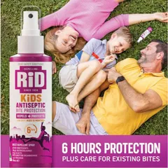 Xịt chống muỗi, côn trùng, bảo vệ khỏi cắn và khử trùng cho bé trên 1 tuổi - RID KIDS antiseptic
