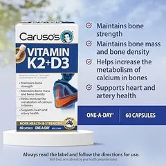 Viên uống CARUSO’S bổ sung Magnesium và Vitamin K2 +D3