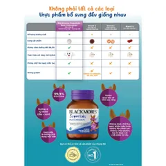 Viên nhai bổ sung vitamin tổng hợp cho bé Blackmores Superkids Multi Chewwables 60 viên (có tem phụ)