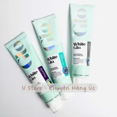 Kem đánh răng làm trắng White Glo 205g, loại bỏ vết ố vàng | thành phần than hoạt tính