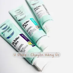 Kem đánh răng làm trắng White Glo 205g, loại bỏ vết ố vàng | thành phần than hoạt tính