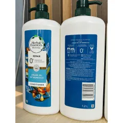 Bộ Dầu Gội Và Dầu Xã Phục Hồi Tinh Chất Thảo Mộc dầu Argan Herbal Essences Bio Renew 1.2L
