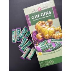 Kẹo mềm dẻo vị gừng tươi tự nhiên The Ginger People GIN GINS Original Ginger Chews