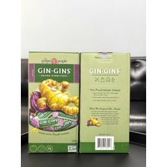 Kẹo mềm dẻo vị gừng tươi tự nhiên The Ginger People GIN GINS Original Ginger Chews