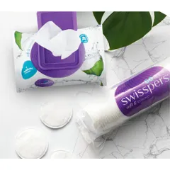 Bông tẩy trang Swisspers Úc - từ 100% Cotton nguyên chất | make-up pad