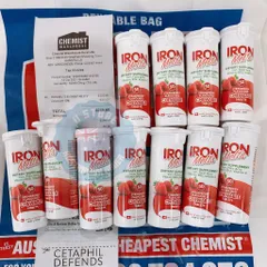 Viên ngậm bổ sung sắt Iron Melts Chewable 50 viên - vị dâu