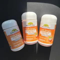 Viên Nhai Bổ Sung Vitamin-Kẽm-D3 cho bé từ 2 tuổi | Nature's Way Kids Smart Vitamin C+ZinC+D3