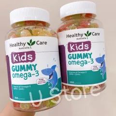 [Kẹo dẻo dầu cá cho bé] Kẹo Gummy Omega-3 Healthy Care 250 viên cho bé