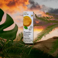 {Mẫu mới} - Xịt Họng Keo Ong Manuka Honey 20+ Ultra Nature Propolis&Manuka 30ml thích hợp cho bé/trẻ trên 2 tuổi
