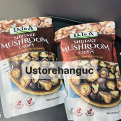 (Úc) Mẫu mới 300g Nấm Sấy Khô Giòn DJ&A Shiitake Mushroom Crisps