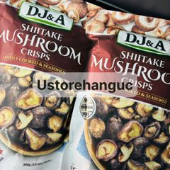(Úc) Mẫu mới 300g Nấm Sấy Khô Giòn DJ&A Shiitake Mushroom Crisps
