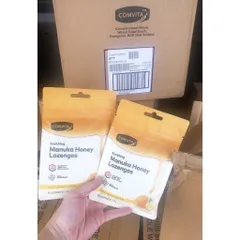 [combo] Kẹo ngậm mật ong vị chanh Comvita Manuka Honey Lozenges 12 viên
