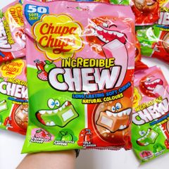 [Úc] Kẹo Mềm 3 vị {dâu, táo, cola} Chupa Chups Incredible Chews 50 viên