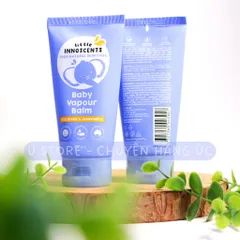Dầu ấm ngực cho bé từ sơ sinh - Organic little Baby Vapour Balm 75ml thoải mái dễ chịu