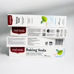 Kem đánh răng Red Seal Baking Soda không chưa flour, làm sạch, trắng răng, hương bạc hà tươi mát, sảng khoái