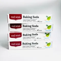 Kem đánh răng Red Seal Baking Soda không chưa flour, làm sạch, trắng răng, hương bạc hà tươi mát, sảng khoái