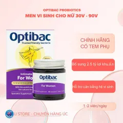 Men vi sinh OPTIBAC dành cho phụ nữ Intimate Flora For Women, hàng order các loại
