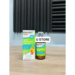 Siro bổ sung vitamin và sắt cho bé từ 3 tuổi 200ml BRAUER Kids Liquid Multivitamin With Iron
