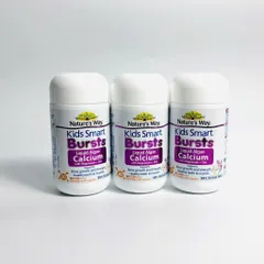 Bổ sung canxi cho bé từ 6 tháng tuổi Nature's Way Kids Smart Bursts Liquid Algae Calcium With Magnesium + Zinc