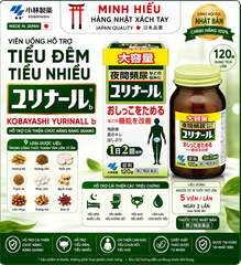 Viên Uống Kobayashi Yurinall b 120 Viên Nhật Bản Hỗ Trợ Giảm Tiểu Đêm, Tiểu Nhiều
