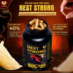 LIỆU TRÌNH 3 HỘP VIÊN UỐNG YẾN SÀO NEST STRONG HỖ TRỢ SINH HOẠT NAM GIỚI L-ARGININE VÀ KẼM 794148
