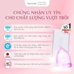 Cốc nguyệt san Nhật Bản cho người lượng kinh nhiều Feminak Laplie XL
