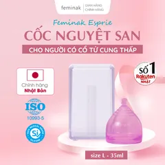 Cốc nguyệt san Nhật Bản - Cho người cổ tử cung thấp Feminak Esprie L