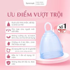 Cốc nguyệt san Nhật Bản siêu mềm, dễ dàng sử dụng Feminak Calmie