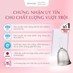 Cốc nguyệt san Nhật Bản - Dành cho người chơi thể thao Feminak Plaisie